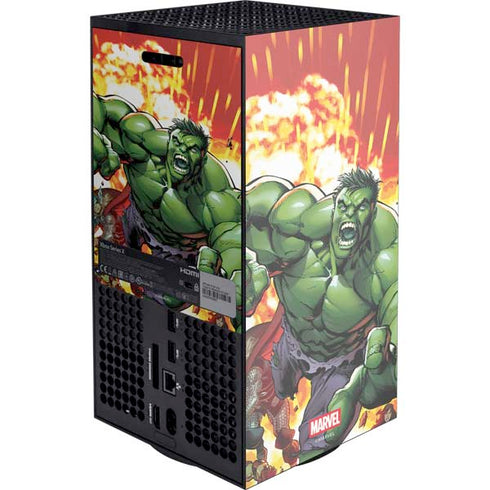 Marvel Avengers Assemble Hulk XBox Series X Digital Edition Console Skin